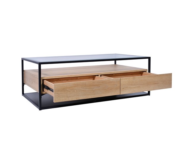 Conforama Mesa de centro color roble NORA Ofertas de temporada