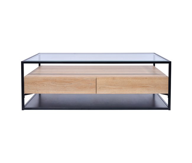 Conforama Mesa de centro color roble NORA Ofertas de temporada