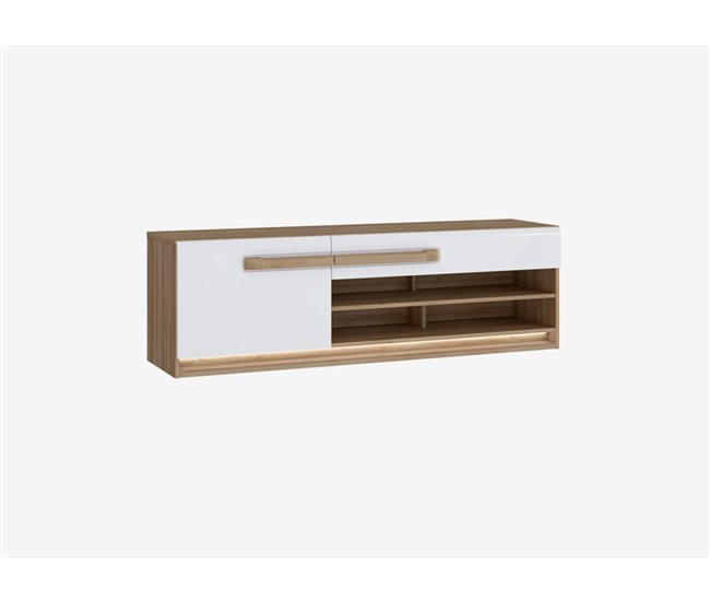 Conforama Mueble tv 1 puerta 1 cajón MONTREAL blanco Rebajas de fin de temporada