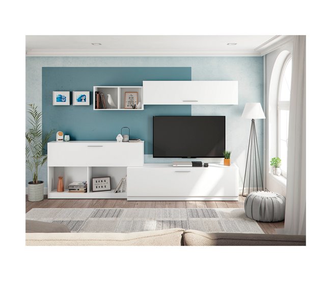 Conforama Compacto TV ASPEN blanco 260cm Precio ultrabajo
