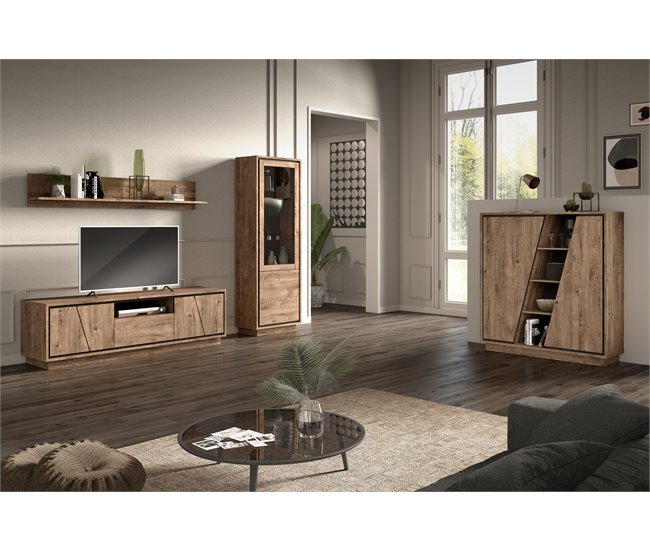 Conforama Mueble tv 190cm color roble HELSINKI 2025