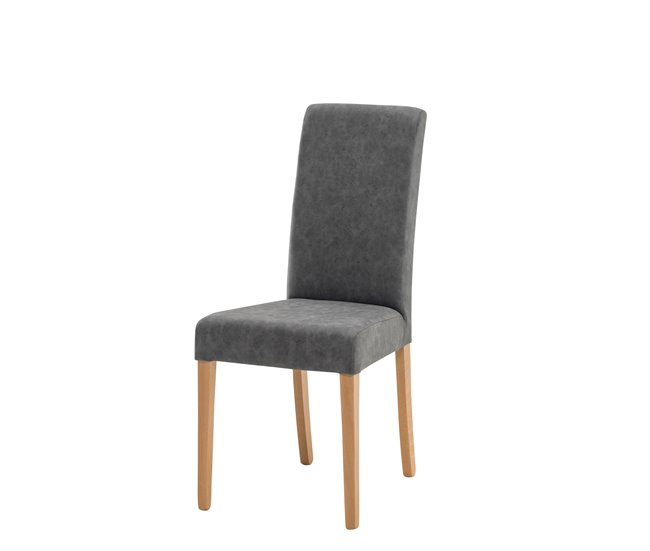 Conforama Silla GANT tapizada en pu gris Descuento