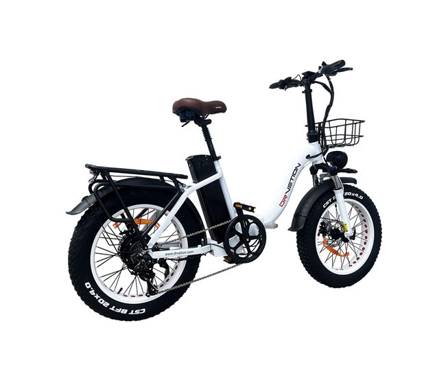 Conforama Bicicleta eléctrica DrveTion CT20: Potente motor de 750W batería de 48V20Ah elegante color blanco perla Envío gratis