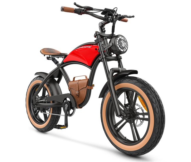 Conforama Descubre la Hidoes HD-B10: E-bike 1000W batería 48V13AH roja vintage Últimos 3 días