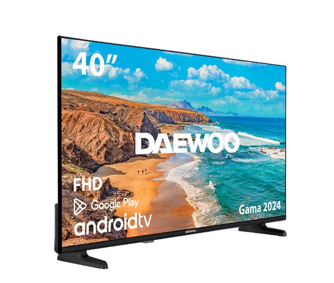 Conforama Televisor Smart TV Daewoo 40DM62FA 40'' Full HD DLED Android 11 E negro Tienda de fábrica