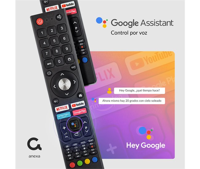 Conforama Televisor Smart TV 40 pulgadas QLED. Google Official con Android 11. Televisión TDT-HD - anexa SMART40C01FGQ Ahorra y exporta