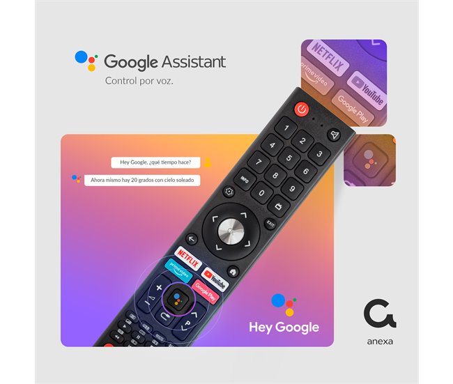 Conforama Televisor Smart TV 40 pulgadas FHD. Google Official con Android 11. Televisión TDT-HD - anexa SMART40C01FG Precios de Black Friday