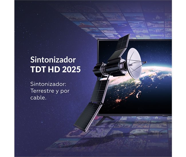 Conforama Televisor 24 Pulgadas HD USB Grabador reproductor Sintonizador digital DVB-T2/C - TD Systems PRIME24M20H Libre de impuestos