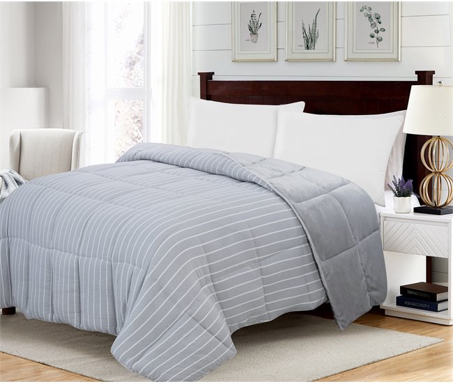 Conforama Colcha OSLO cama 90cm color gris Ofertas de temporada
