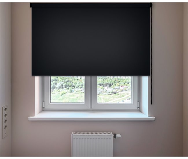 Conforama Estor Enrollable Opaco En Color Negro Ofertas