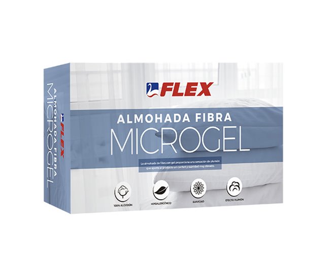 Conforama Almohada fibra MICROGEL para cama de 70cm Rebajas de fábrica