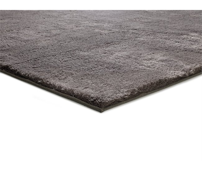 Conforama ATTICGO Alfombra lisa lavable LOFT en color antracita 120 x 170 cm Liquidación