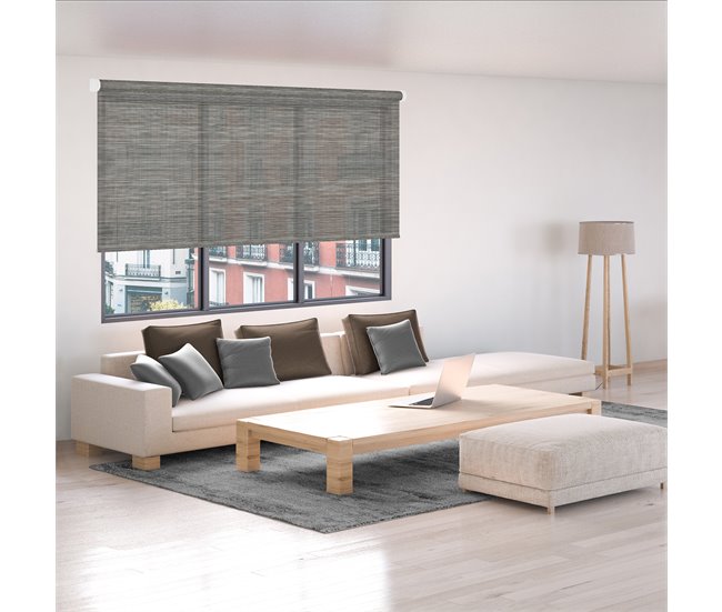 Conforama Estor Enrollable Screen Coupage Apertura 5% Negro 90 X 250cm Rebajas top