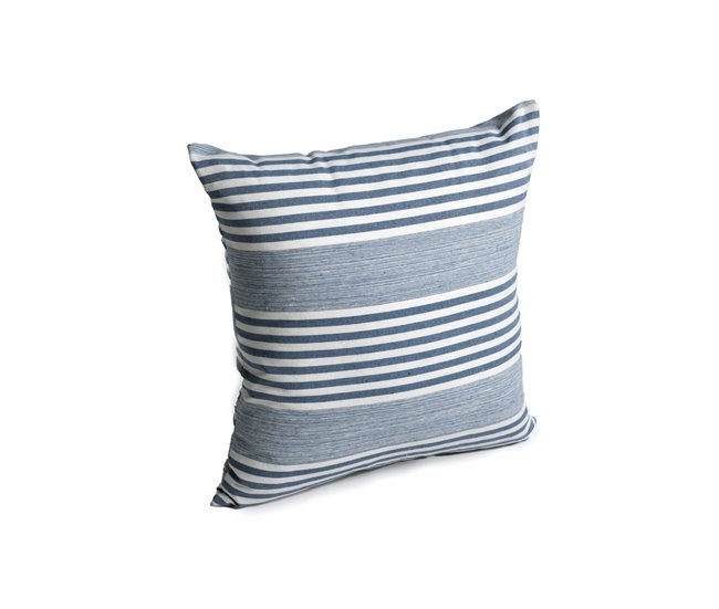 Conforama Cojín STYLE rayas 45x45cm color azul Solo queda un día