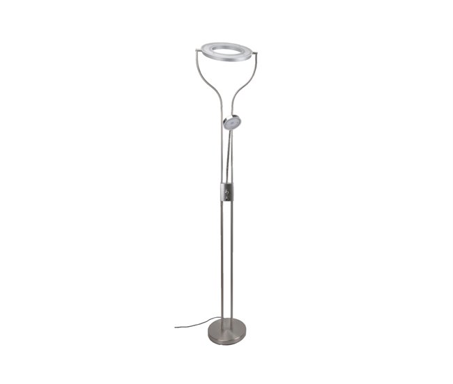 Conforama Lámpara de pie MAJOR de acero inoxidable 180cm