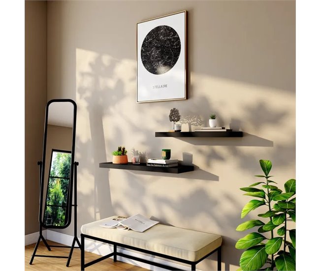 Conforama Espejo de pie TITAN negro 149cm marca CONFORAMA Liquidación