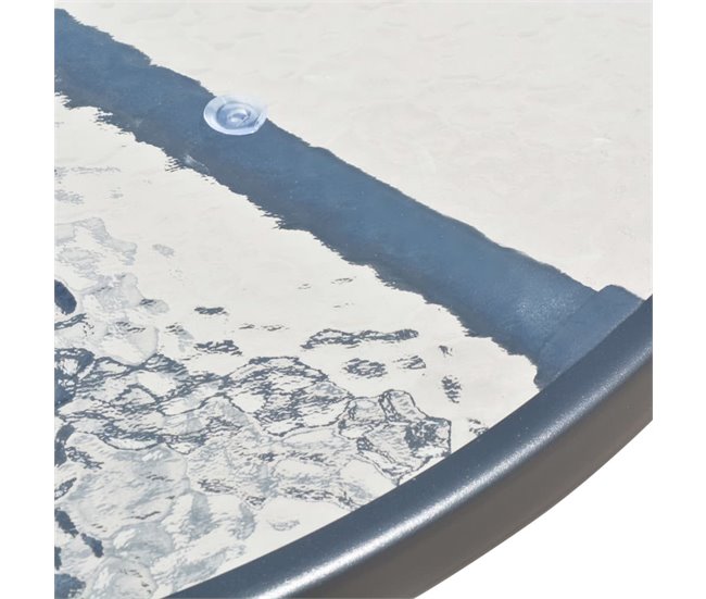 Conforama Juego de comedor de jardín 5 piezas de acero negro VidaXL COMPRAR AHORA