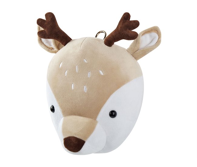 Conforama Decoración de pared de algodón beige/blanco/marrón 23 x 30 cm BAMBI Limitado a 3 días