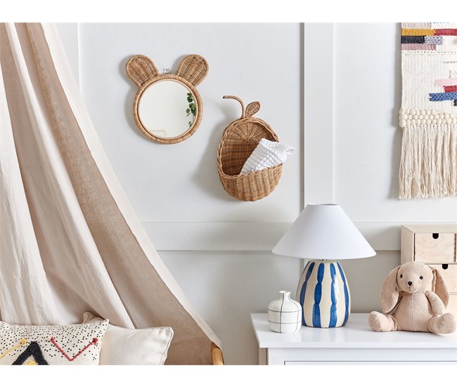 Conforama Decoración de pared de ratán natural/beige 40 cm MAKONDE Descuento por venta flash