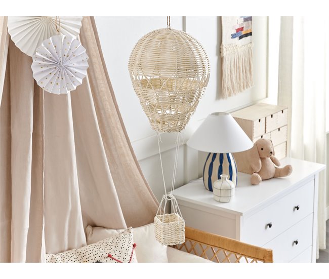 Conforama Decoración de ratán natural/beige 60 cm BEMBA Ofertas de temporada