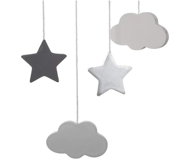 Conforama Carrusel para Cuna Atmosphera Luna Gris Madera MDF Grandes ahorros