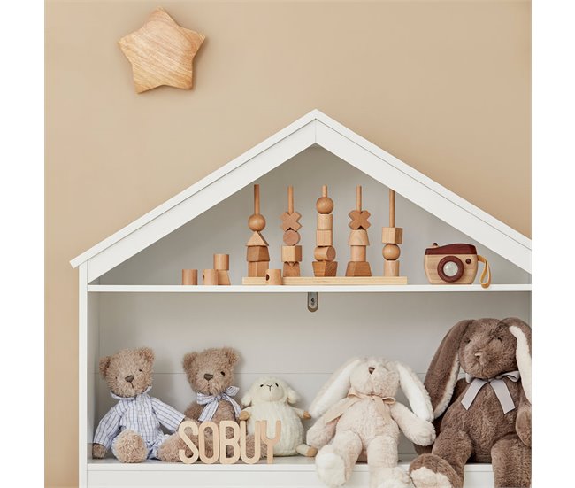 Conforama Librería Infantil con 1 Cajón móvil Estantería Infantil de Juguetes y Libros 91 x 30 x 114cm KMB52-W SoBuy Precio ultrabajo