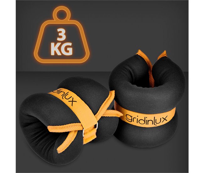 Conforama Pesas Lastradas para Tobillo y Muñeca 3KG Correa Ajustable Gridinlux Rebajas de fábrica
