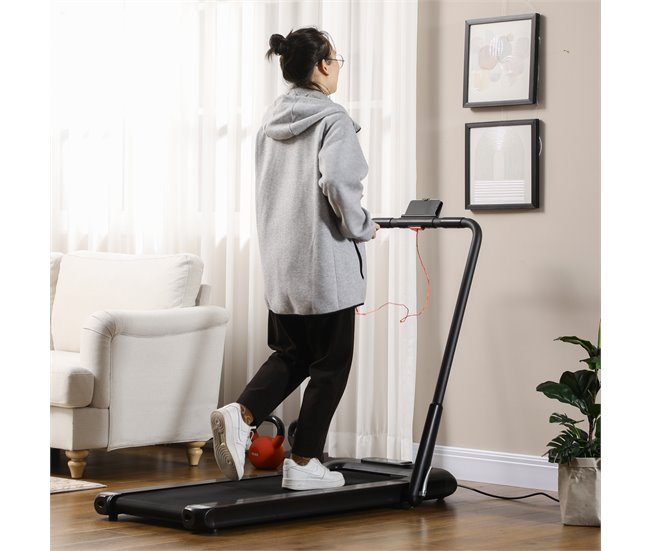 Conforama SPORTNOW 2 en 1 Cinta de Correr Plegable Velocidad 12 km/h Cinta de Andar Control Remoto Superficie de Carrera 36x105 cm Pantalla LED y Ruedas para Fitness en Casa 135x65x106 cm Negro Los más vendidos