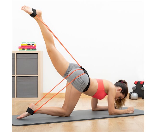 Conforama Cinturón con Bandas de Resistencia para Glúteos y Guía de Ejercicios Bootrainer InnovaGoods ÚLTIMAS EDICIONES
