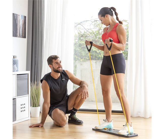 Conforama Tabla de Flexiones Push-Up con Bandas de Resistencia y Guía de Ejercicios Pulsher InnovaGoods Últimos 2 días