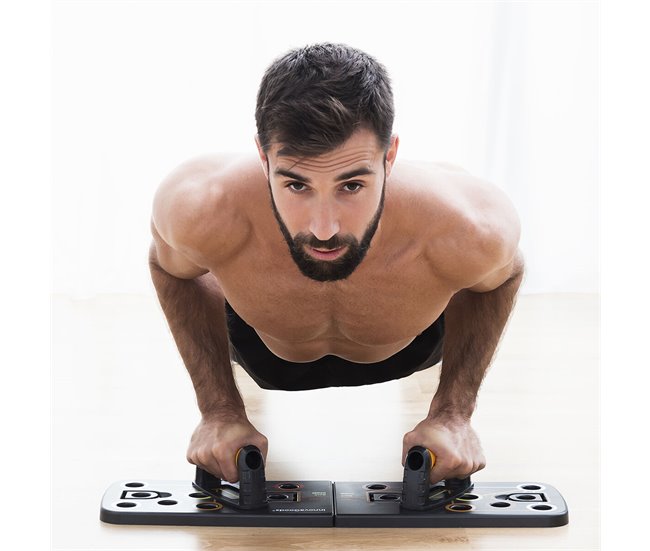 Conforama Tabla de Flexiones Push-Up con Bandas de Resistencia y Guía de Ejercicios Pulsher InnovaGoods Últimos 2 días