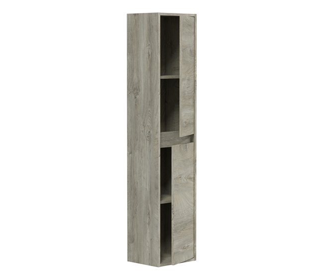 Conforama Armario baño Devin 2 puertas Alaska 140 cm En oferta