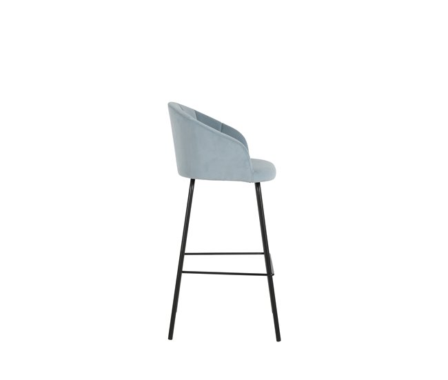 Conforama Pack de 2 unidades taburete alto NIGHT azul fijo alto 99cm Rebajas baratas