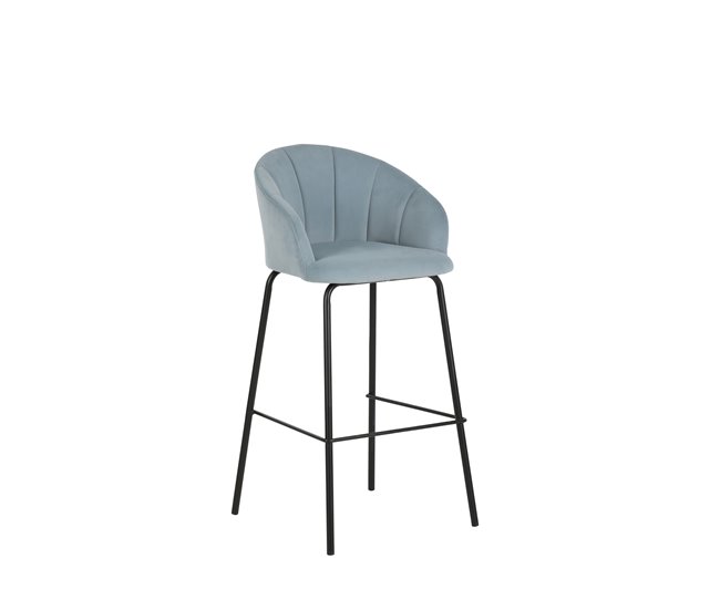 Conforama Pack de 2 unidades taburete alto NIGHT azul fijo alto 99cm Rebajas baratas