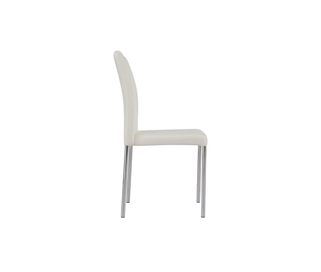 Conforama Pack de 4 unidades silla de cocina ELEGANCE blanca Rebajas de fábrica