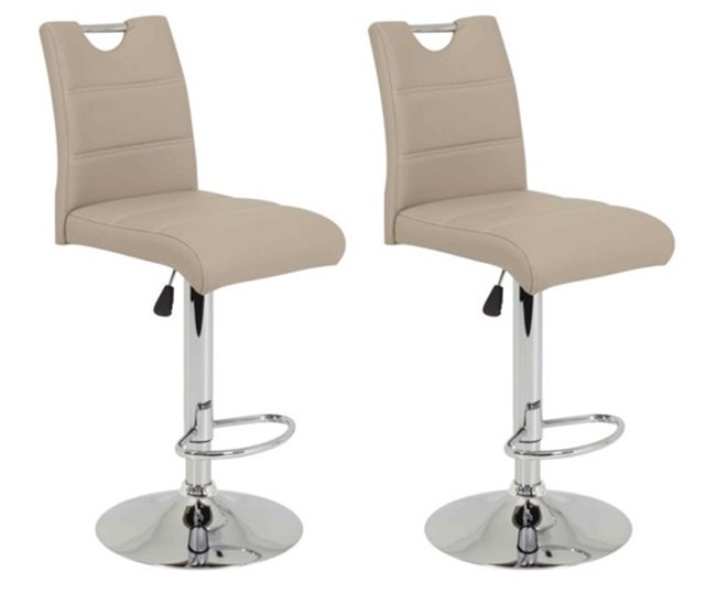 Conforama Pack de 2 unidades taburete ajustable ELEGANCE cappuccino Los más vendidos