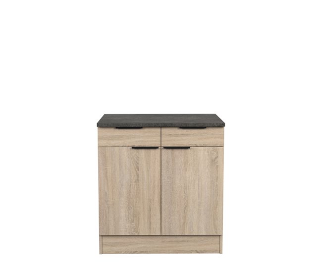 Conforama Módulo bajo FUMAY de 80cm con 1 cajón y 2 puertas Oferta especial