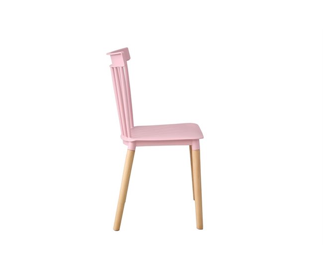 Conforama Silla de cocina fija FATIMA rosa Solo hoy
