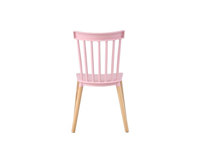 Conforama Silla de cocina fija FATIMA rosa Solo hoy