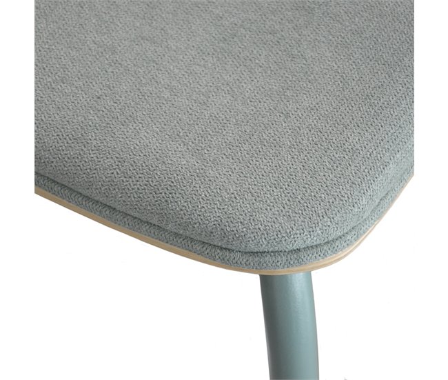 Conforama Pack de 2 unidades silla de cocina ADRIANA fija cojín aguamarina Solo queda un día