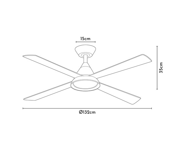 Conforama Ventilador de techo VIGO marca Saba Descuento