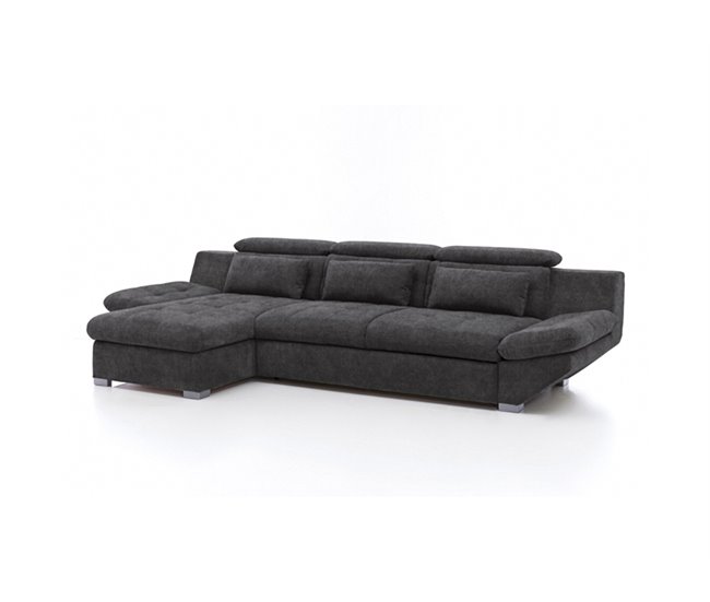 Conforama Chaise longue convertible cama ETERNITY izquierdo antracita Mejor oferta