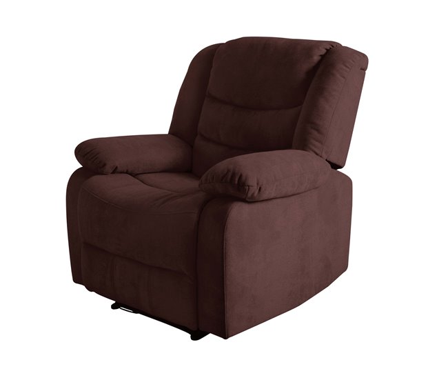 Conforama Sillón relax de tela CHEF2 color chocolate COMPRAR AHORA