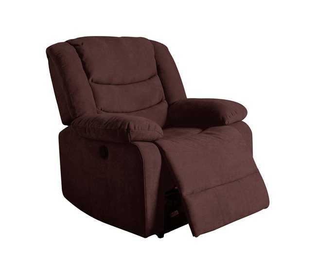 Conforama Sillón relax de tela CHEF2 color chocolate COMPRAR AHORA