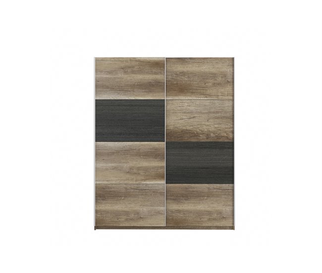 Conforama Armario SKIVE puertas correderas 170x209cm negro Solo hoy