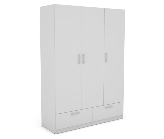 Conforama Armario OSLO puertas batientes y 2 cajones144x200cm blanco Grandes descuentos