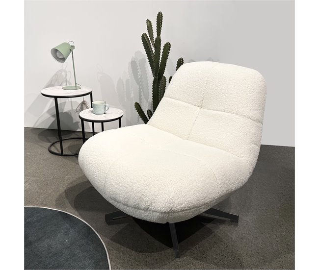 Conforama Sillon decorativo color blanco CADI Descuentos del mes