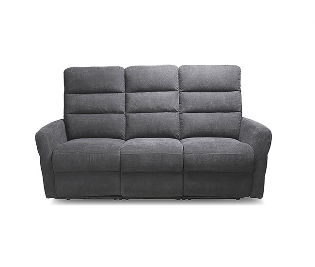 Conforama Sofá ZEUS 3 plazas relax eléctrico gris Última moda
