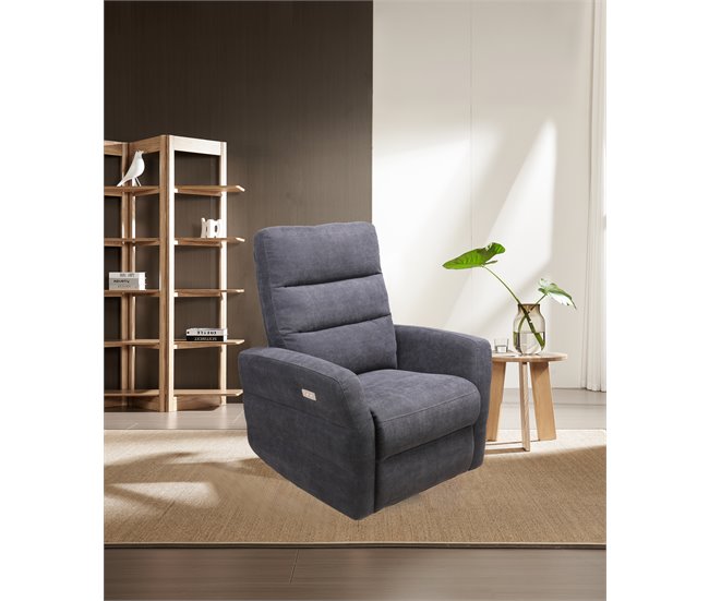 Conforama Sillón ZEUS relax eléctrico gris Descuento por venta flash