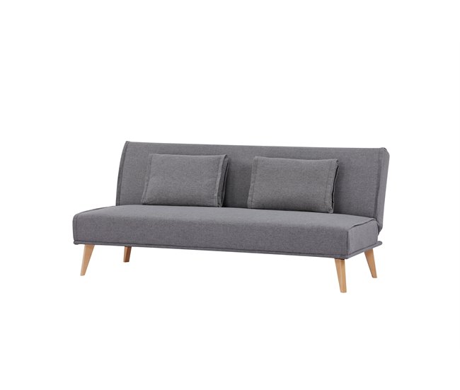 Conforama Sofá cama QUILA color gris oscuro Ofertas especiales